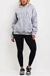 embroidered logo hoodie